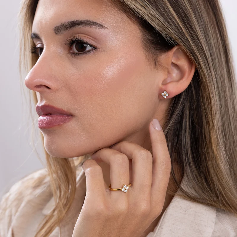 Mini blossom ring gold 18K