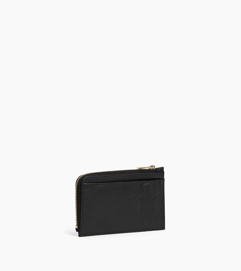 Porte cartes zippé Albertine en cuir grainé