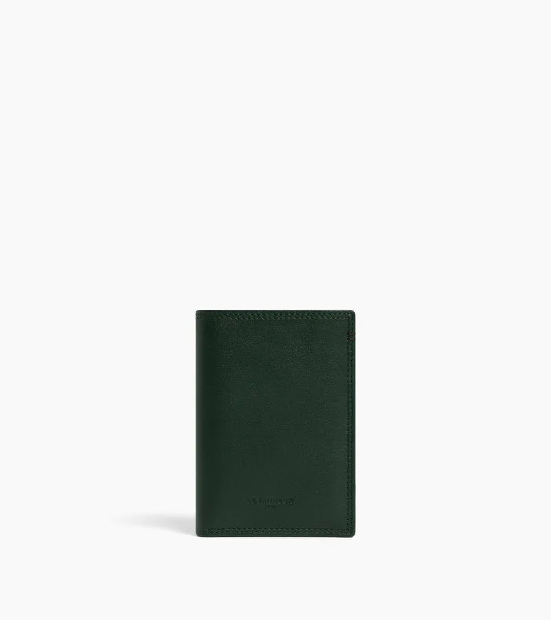 Porte cartes vertical Martin en cuir lisse