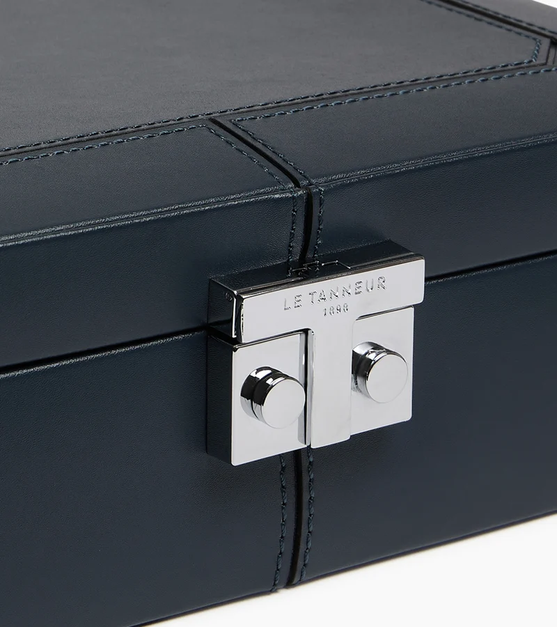 Coffret 6 montres et boutons de manchettes en cuir
