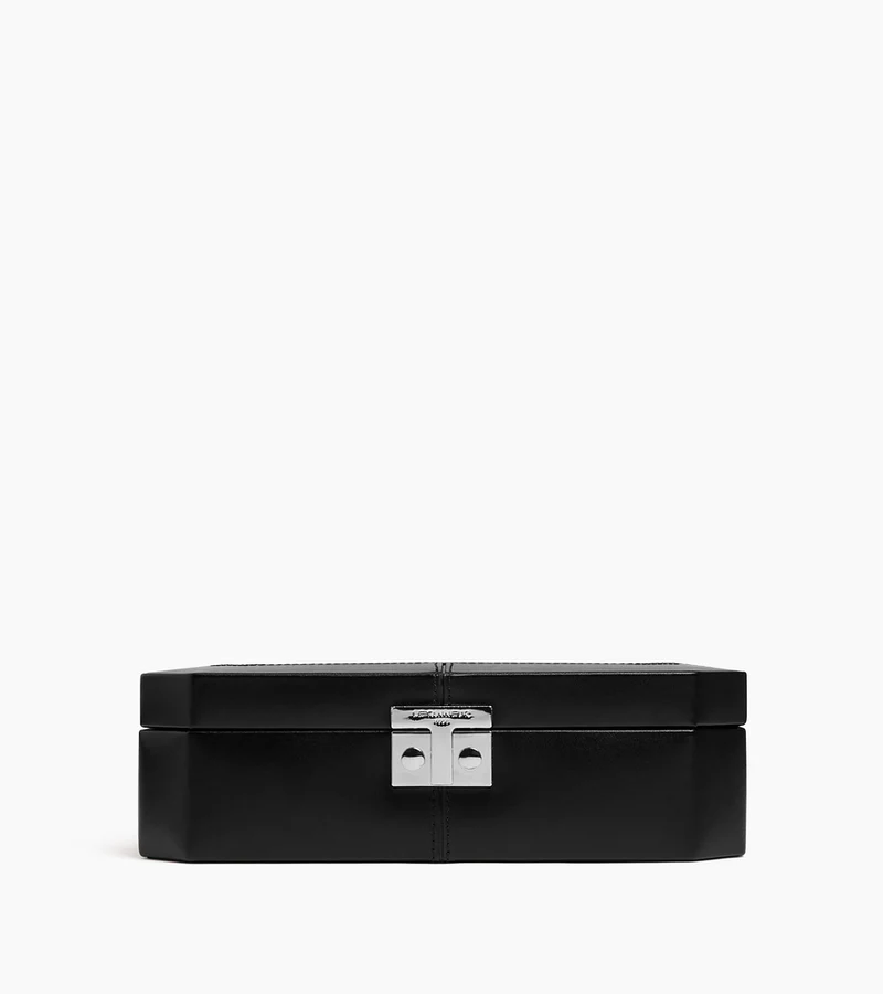 Coffret 8 montres fermoir T en cuir