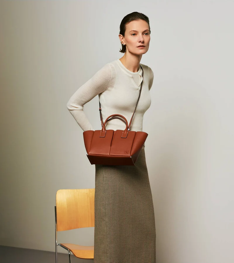 Petit sac à main Elena en cuir grainé