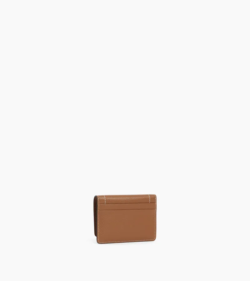 Petit porte cartes à rabat Louison en cuir grainé
