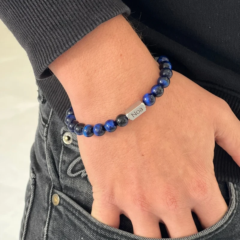 Blue tiger eye qube