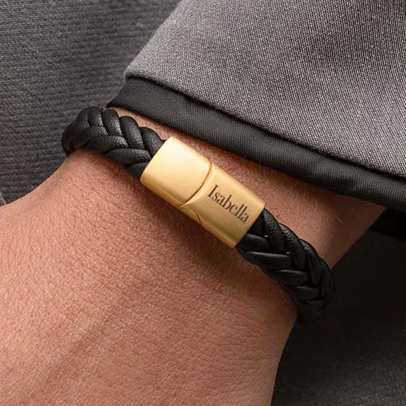 Axel matt gold bracelet