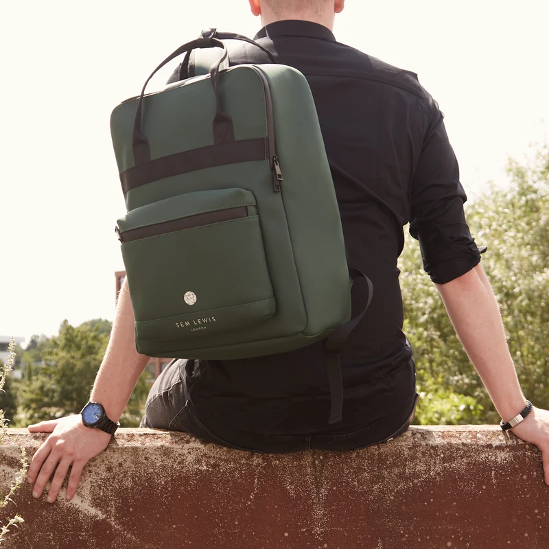 Sem Lewis Southern Hampstead herren Rucksack Grün SL240009
