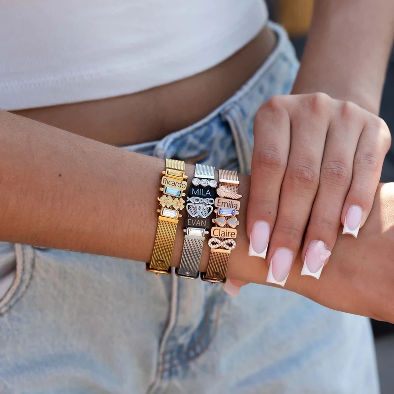 Mesh bracelet silver