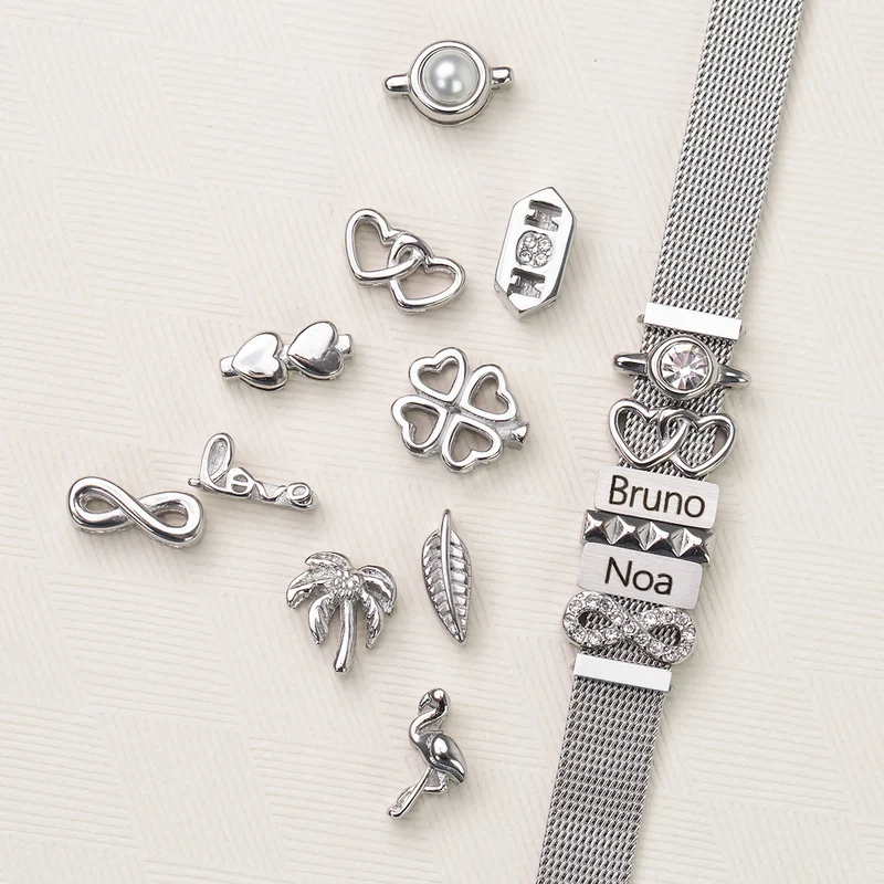 Mesh bracelet silver