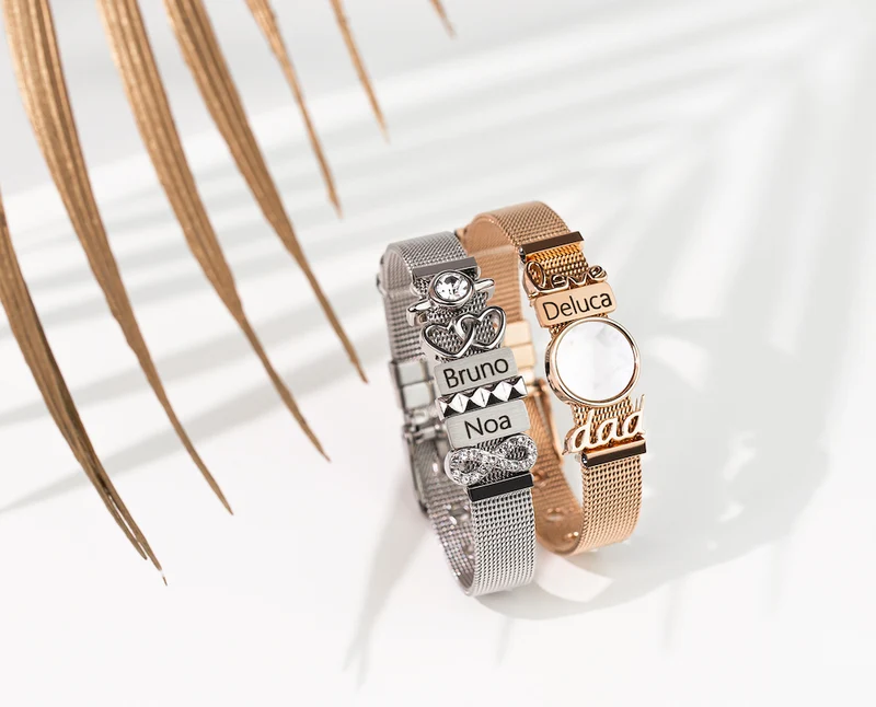 Mesh bracelet silver