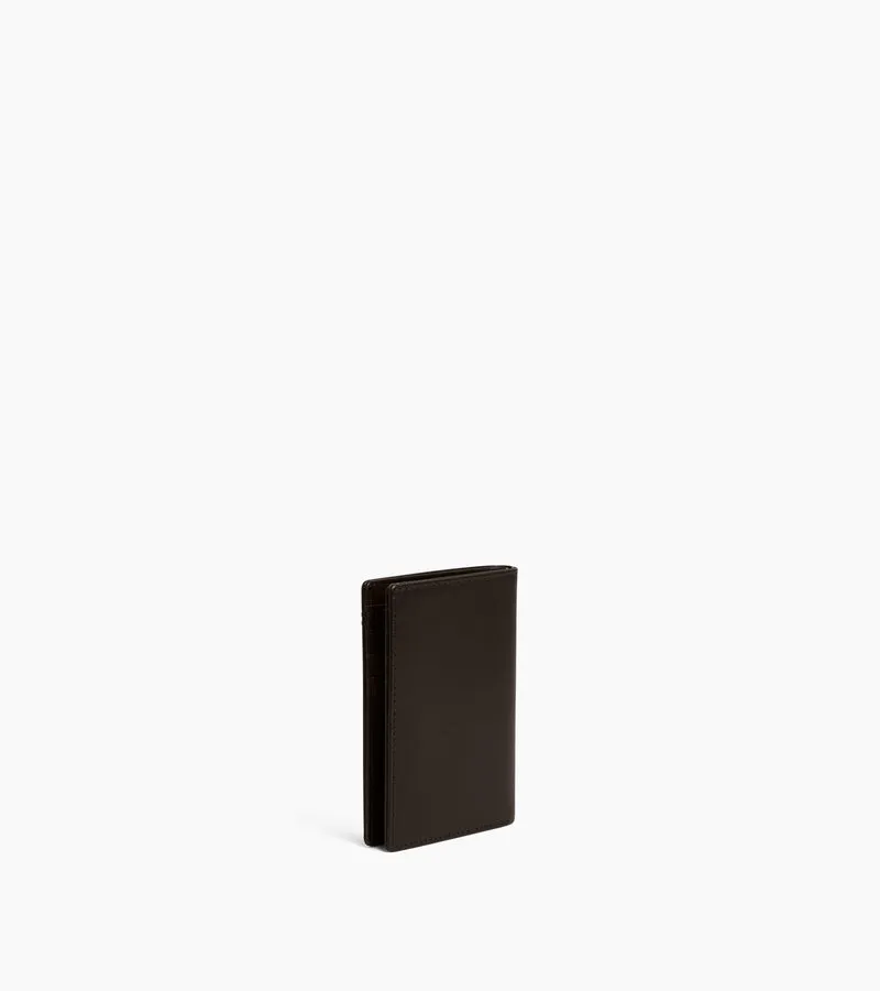 Petit porte cartes Lucien en cuir huilé