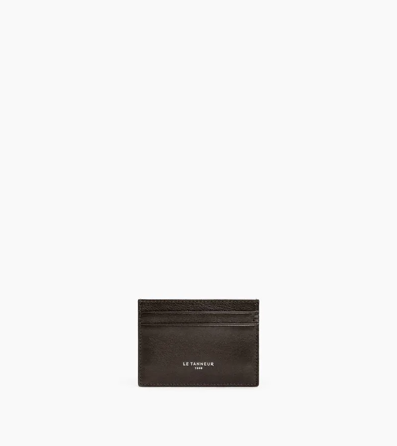 Porte cartes Lucien en cuir huilé