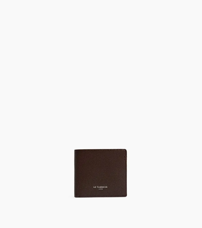 Porte cartes horizontal Lucien en cuir signature T