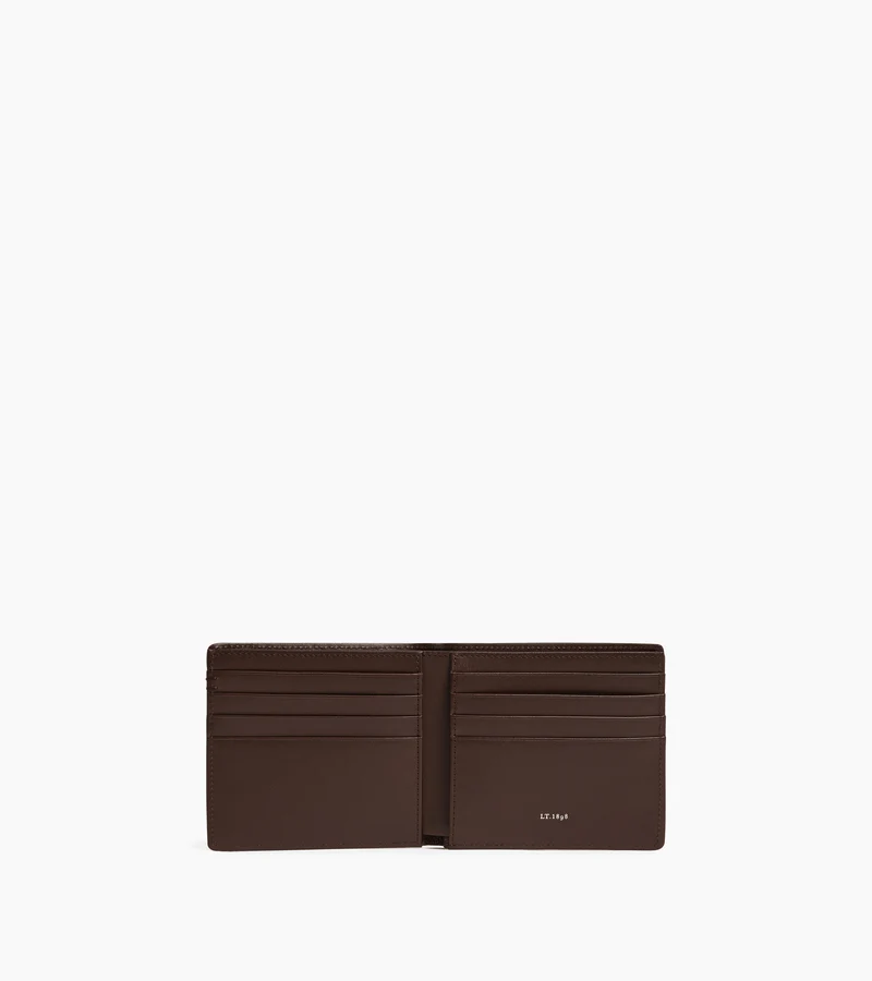 Porte cartes horizontal Lucien en cuir signature T