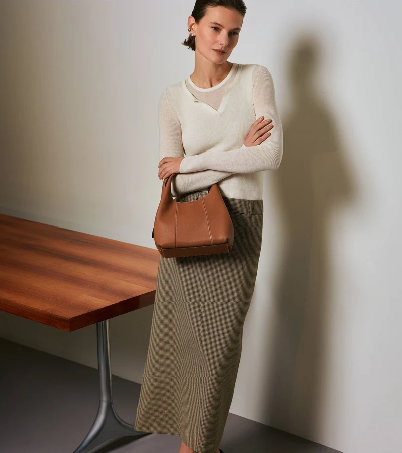 Petit sac à main Juliette en cuir grainé