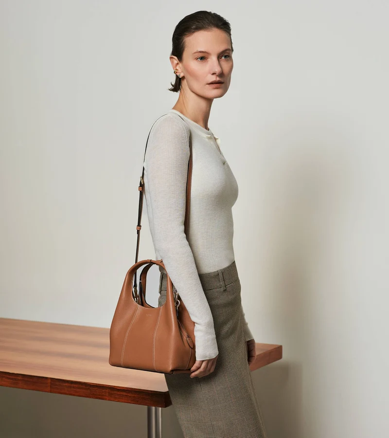 Petit sac à main Juliette en cuir grainé