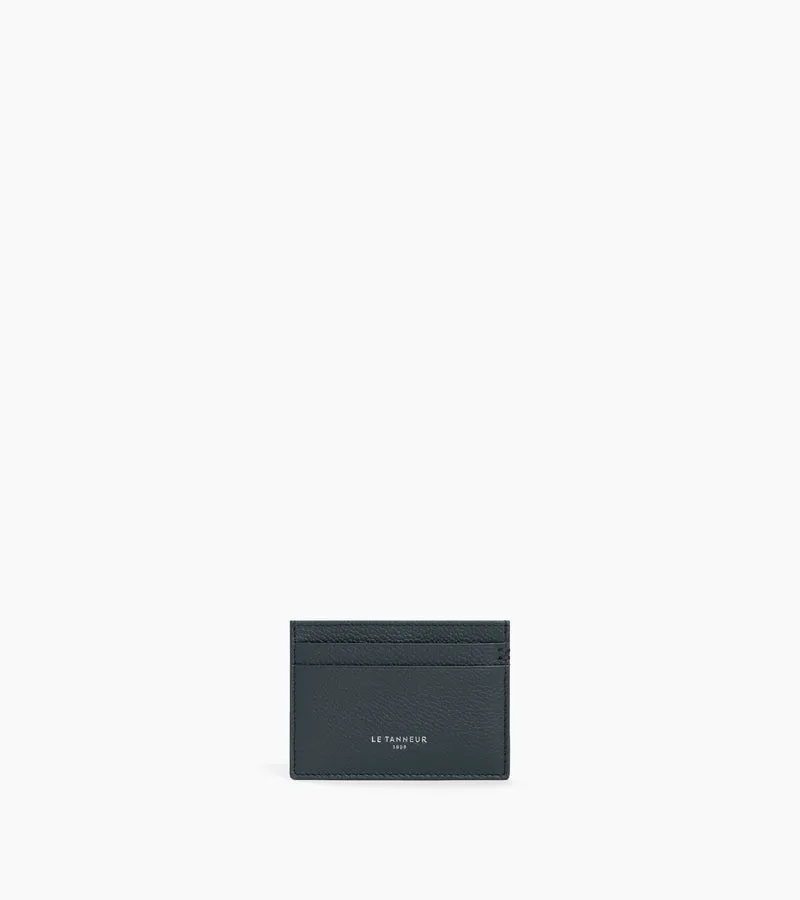 Porte cartes Lucien en cuir grainé