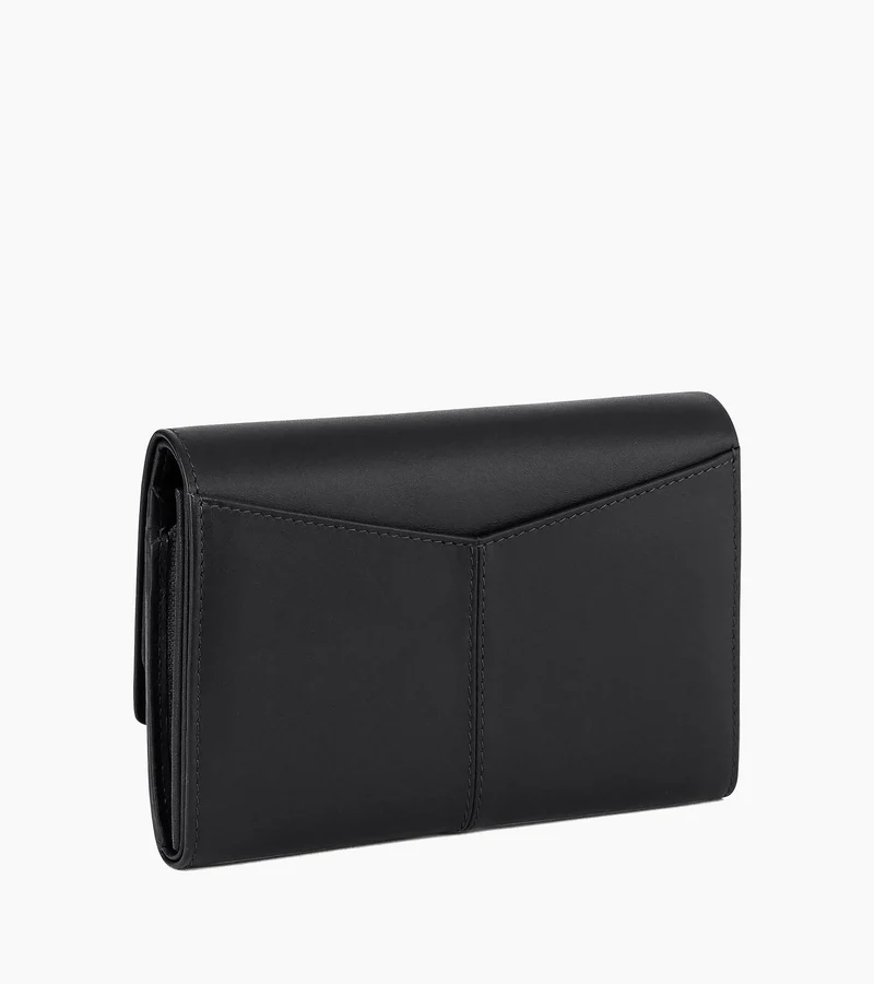 Portefeuille moyen modèle Charlotte en cuir lisse
