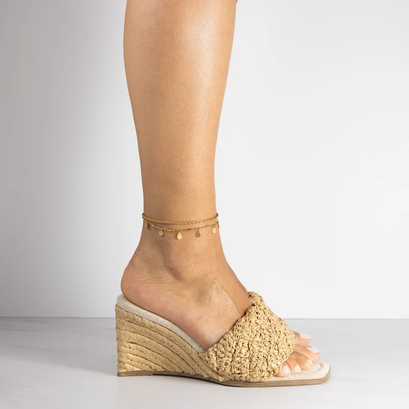 Double rope anklet