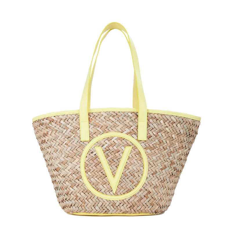 Valentino Bags Samuela Beige & Yellow Shopper VBG90O01NATUR/GIALLO