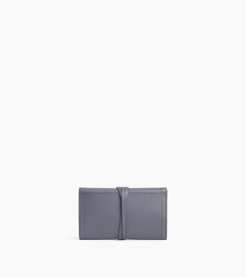 Coffret bijoux de voyage en cuir grainé