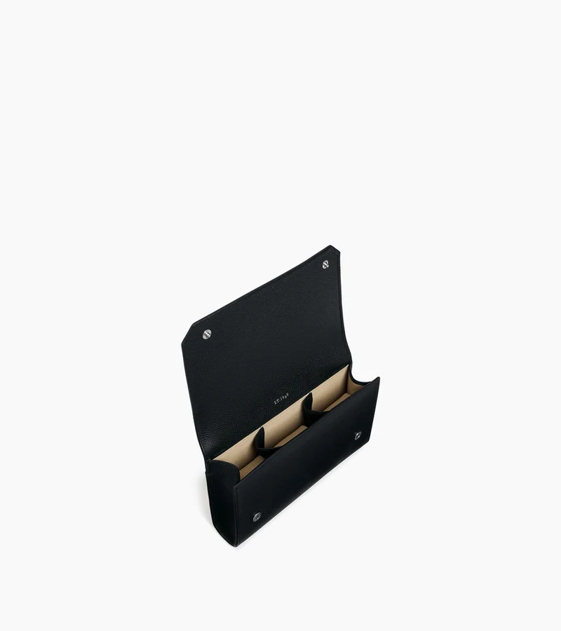 Coffret 3 montres de voyage en cuir