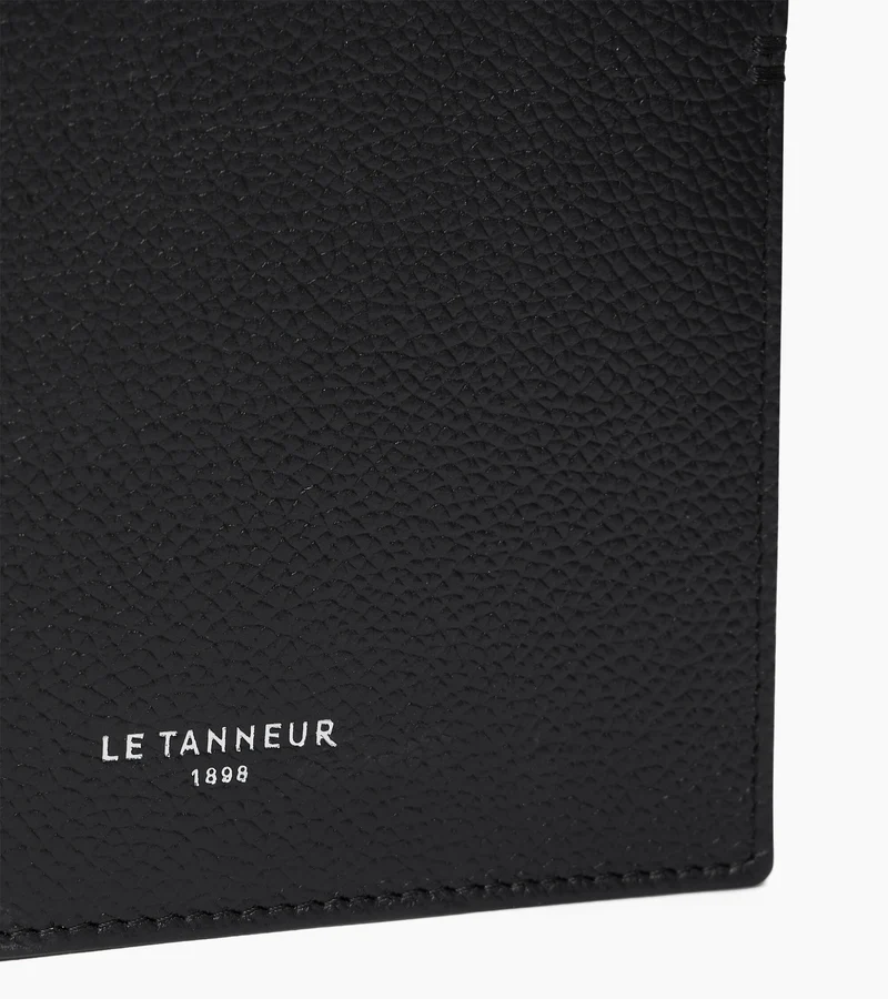 Portefeuille horizontal 2 volets Lucien en cuir grainé