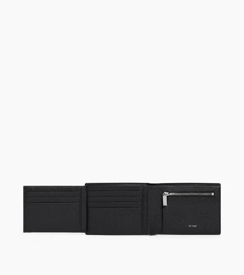 Portefeuille horizontal 2 volets Lucien en cuir grainé