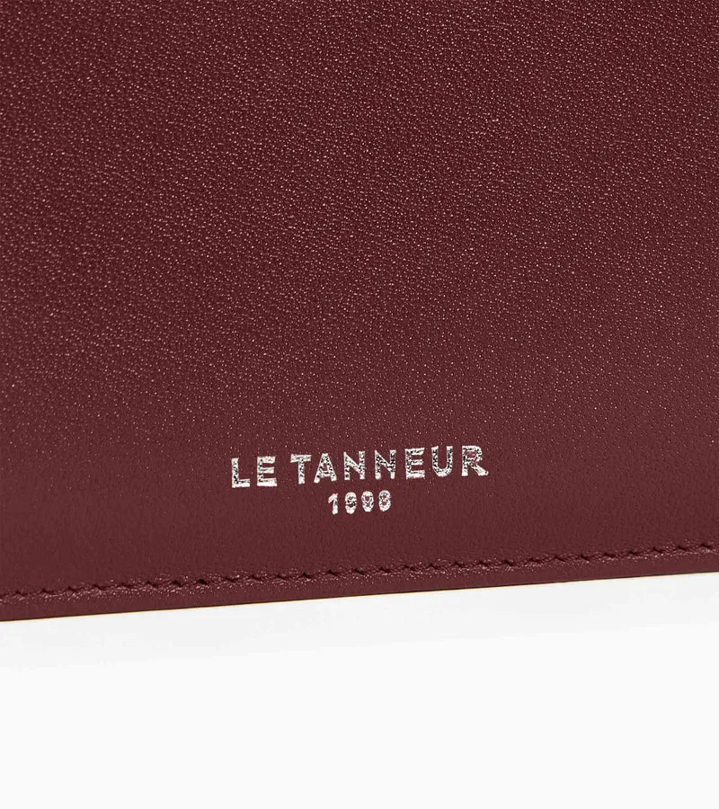 Porte cartes zippé Albertine en cuir lisse