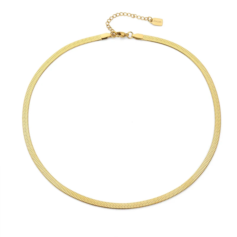 Snake necklace gold