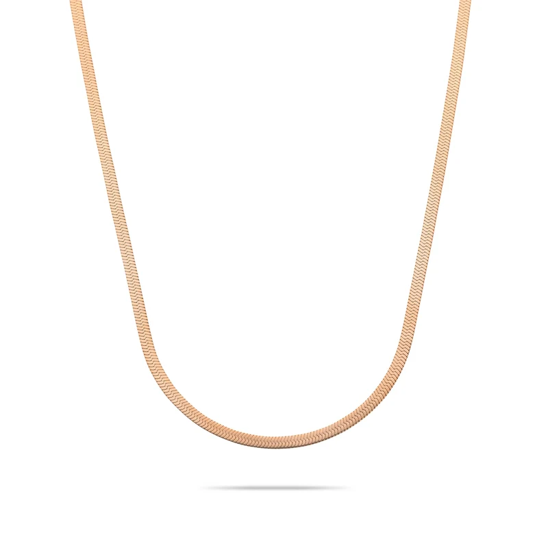 Snake necklace rosé gold