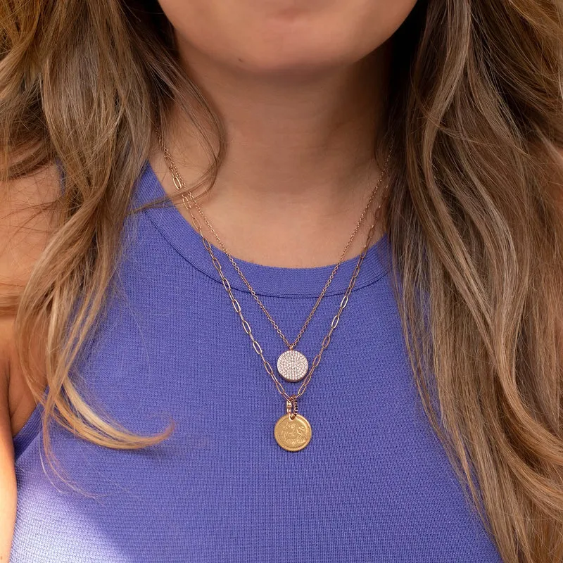 Sparkle locket rosé gold