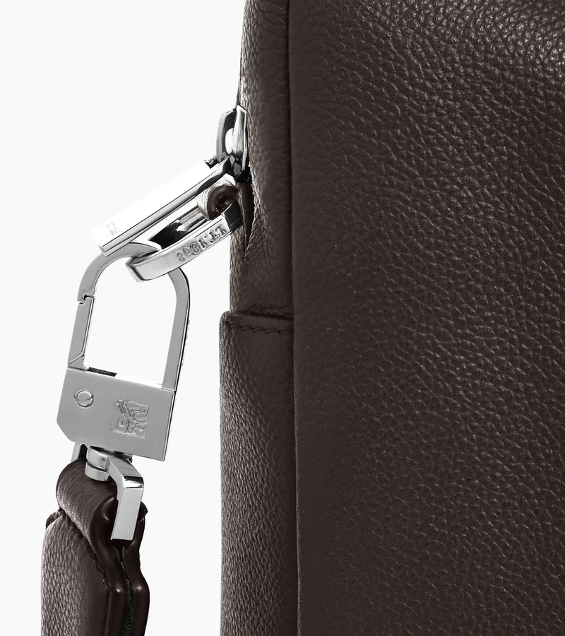 Porte documents 14" Marceau en cuir grainé petit modèle