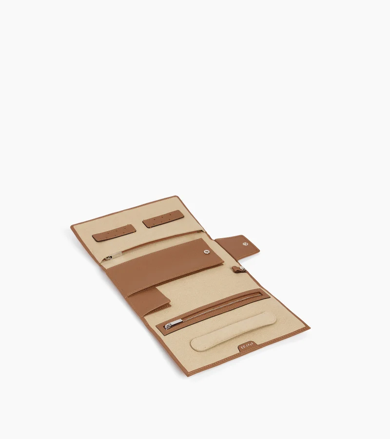 Coffret bijoux de voyage en cuir