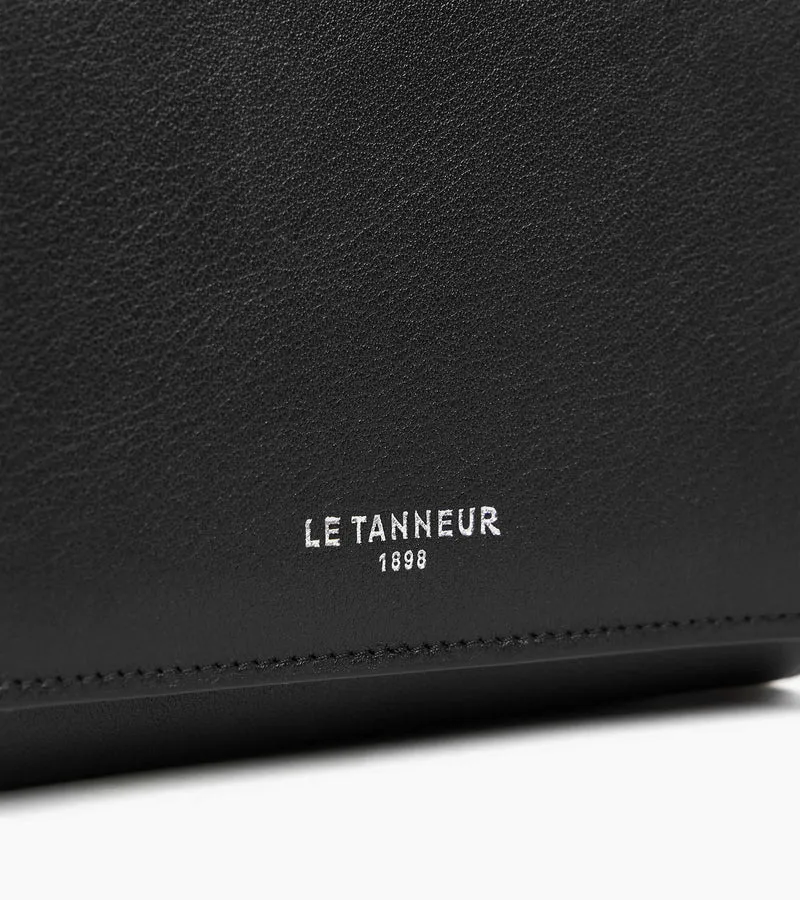 Portefeuille moyen modèle à rabat Louison en cuir lisse