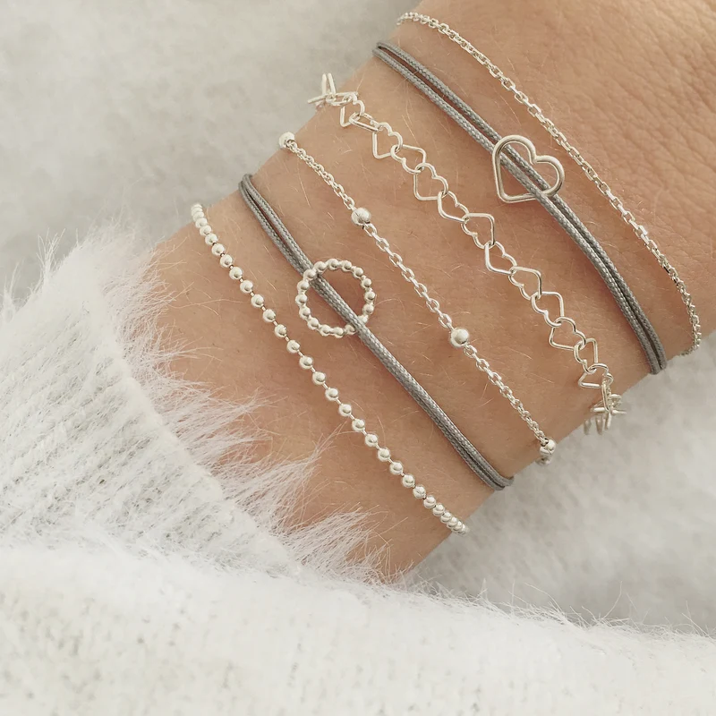 GLÜCKSHERZ Arm/Fusskettchen Mini