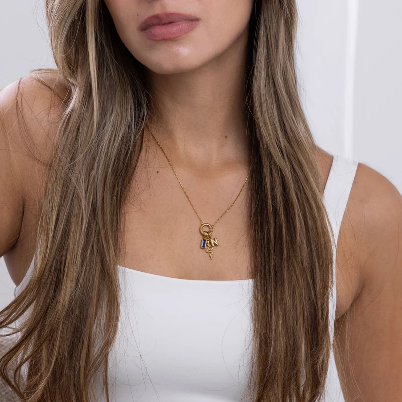 Aura charm mom silver