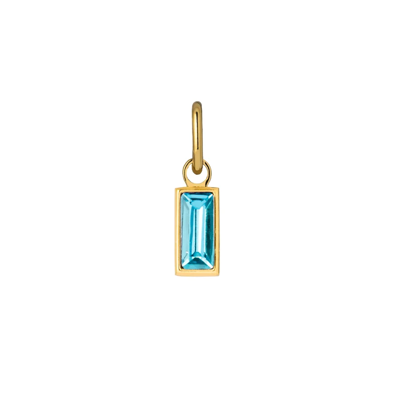 Aura charm birthstone gold