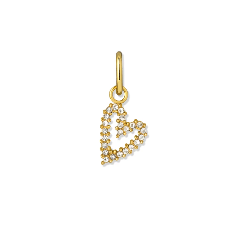 Aura charm heart gold