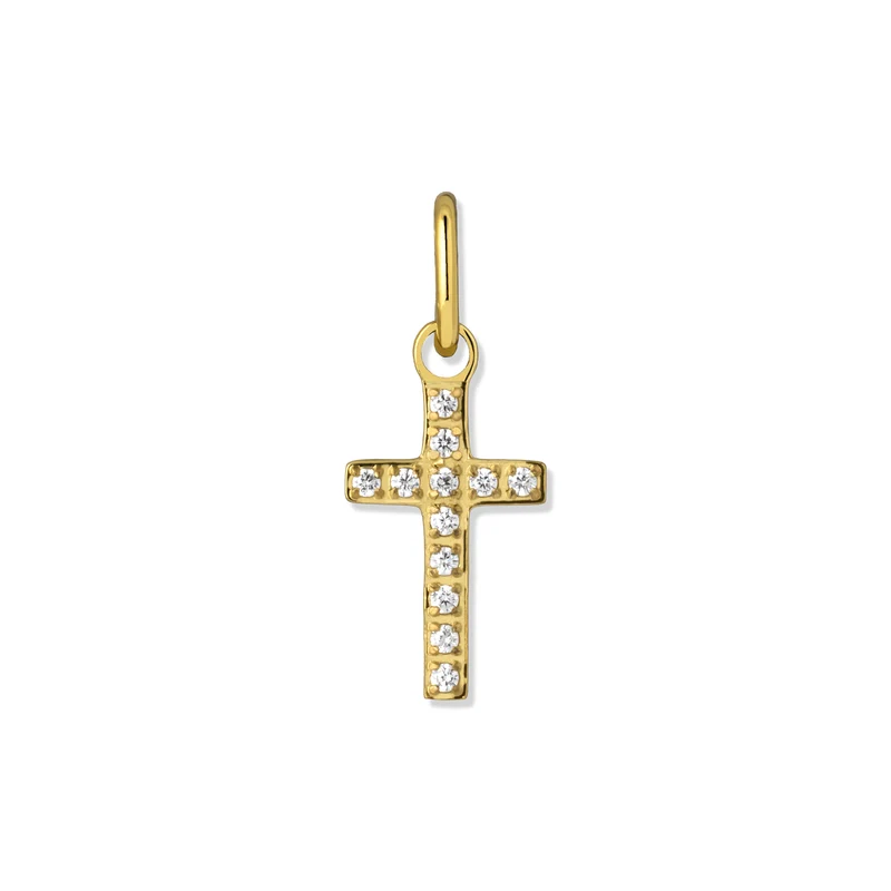 Aura charm cross gold