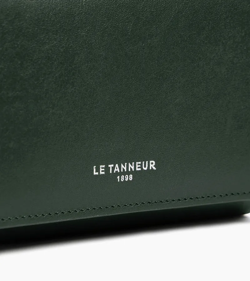 Portefeuille moyen modèle à rabat Louison en cuir lisse