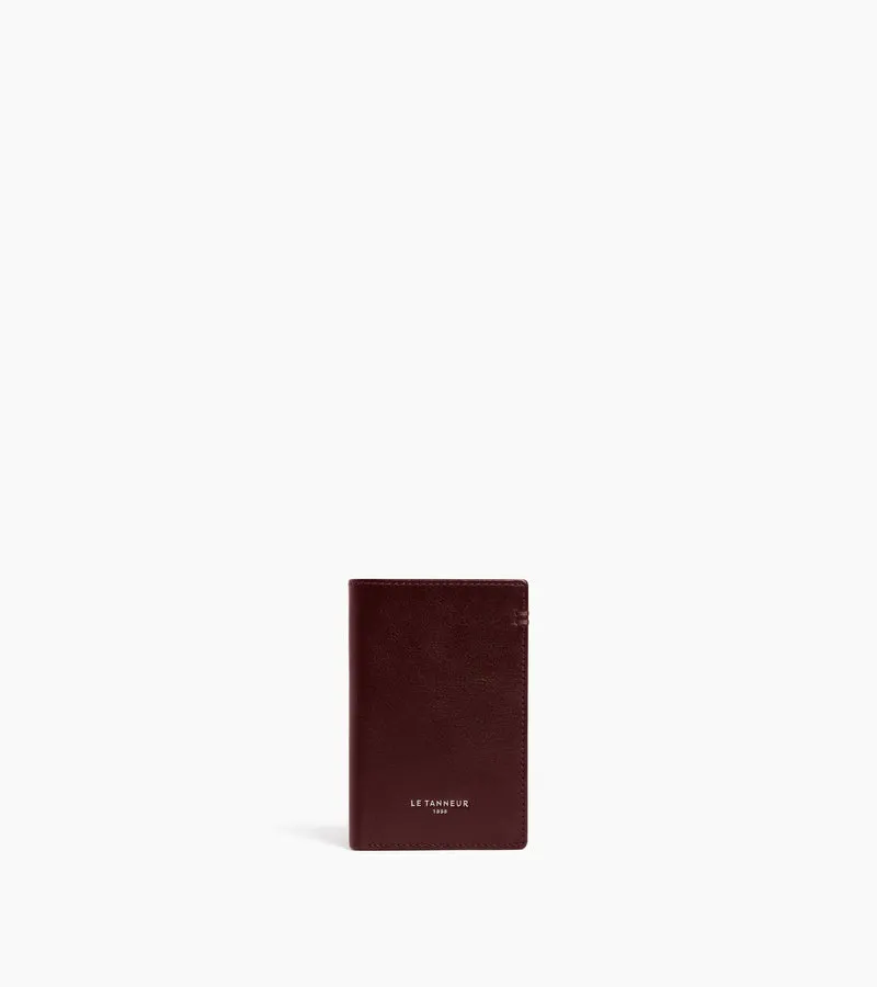 Petit porte cartes Lucien en cuir huilé