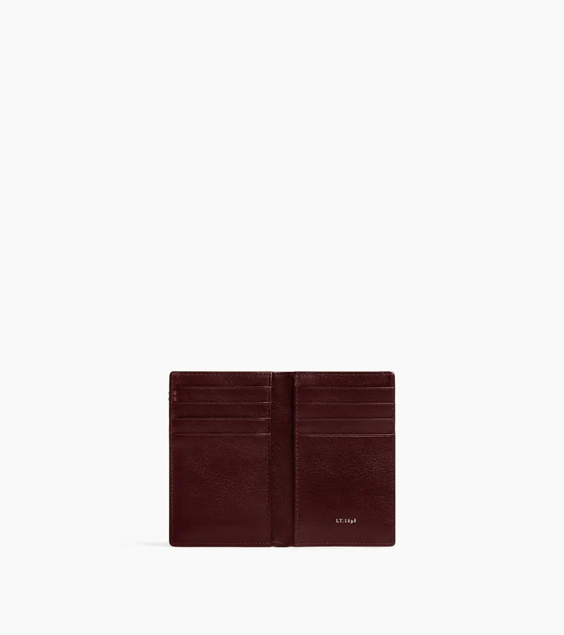 Petit porte cartes Lucien en cuir huilé