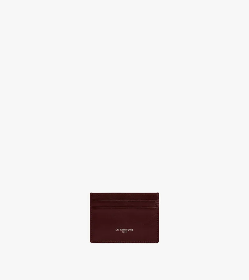 Porte cartes Lucien en cuir huilé
