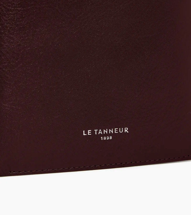 Portefeuille à rabat 2 volets Lucien en cuir huilé