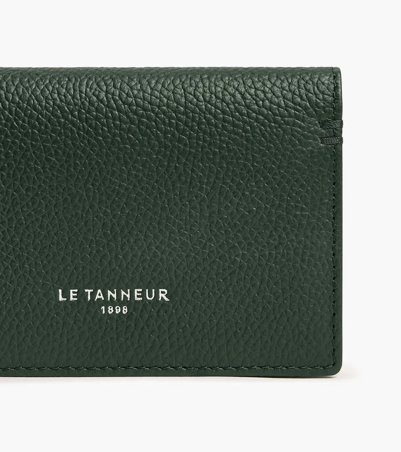 Porte cartes horizontal 2 volets Lucien en cuir grainé