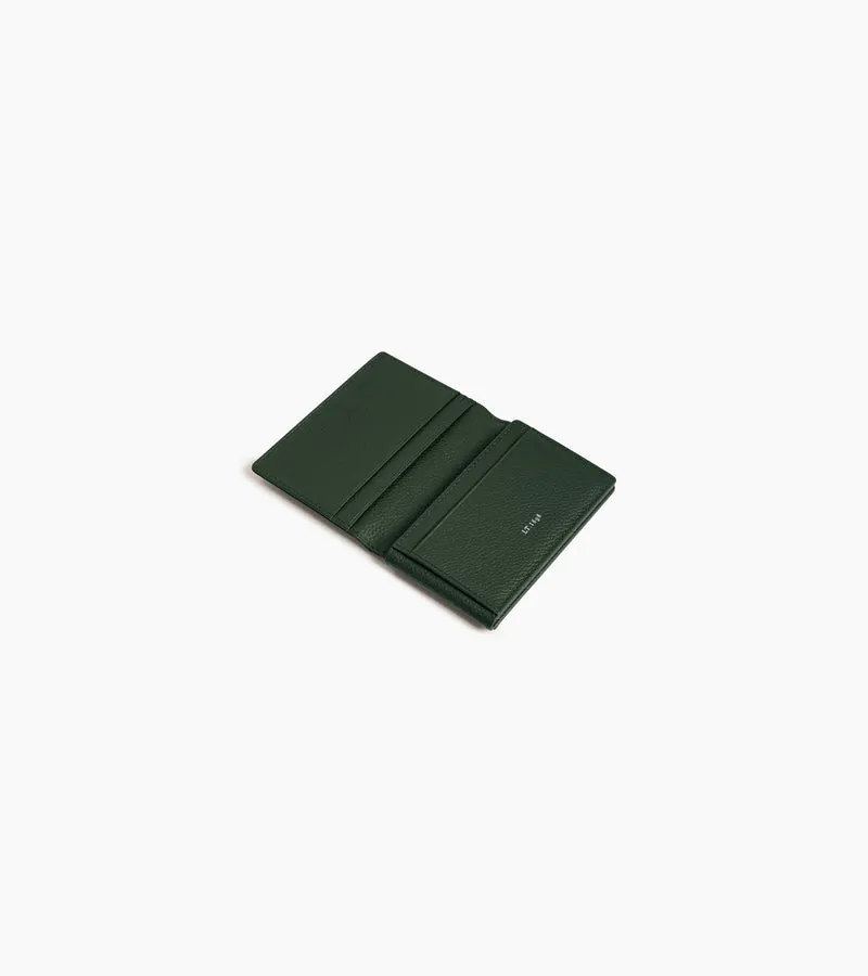 Porte cartes horizontal 2 volets Lucien en cuir grainé