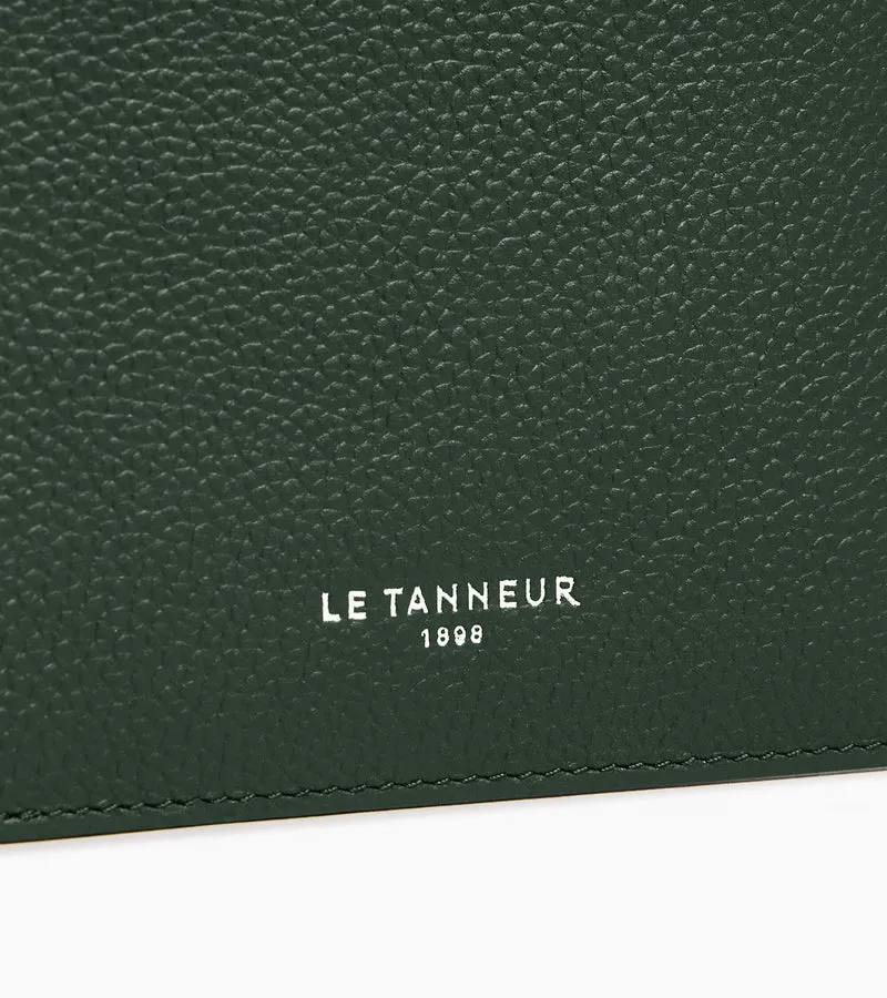 Porte cartes horizontal Lucien en cuir grainé