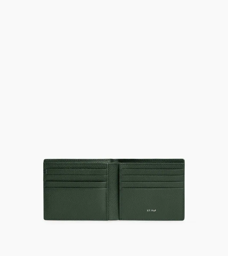 Porte cartes horizontal Lucien en cuir grainé