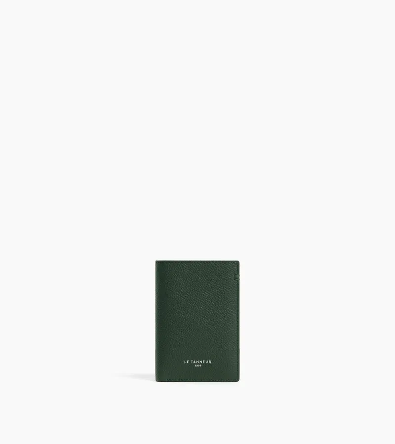 Petit porte cartes Lucien en cuir grainé