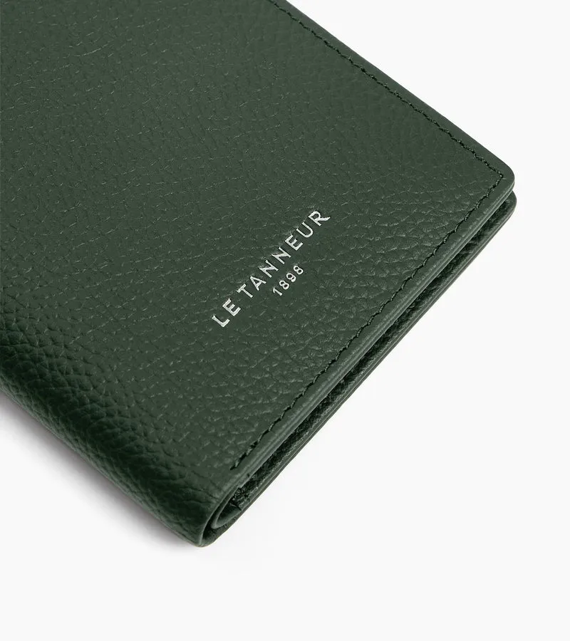 Petit porte cartes Lucien en cuir grainé